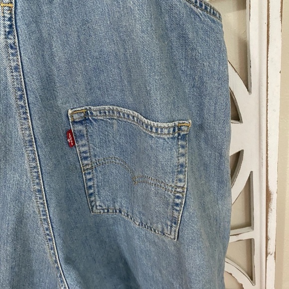 LEVI STRAUSS & CO TWO HORSE BRAND xsmall OVERALLS SHORTALLS CHORE DENIM SHORT - Picture 5 of 8